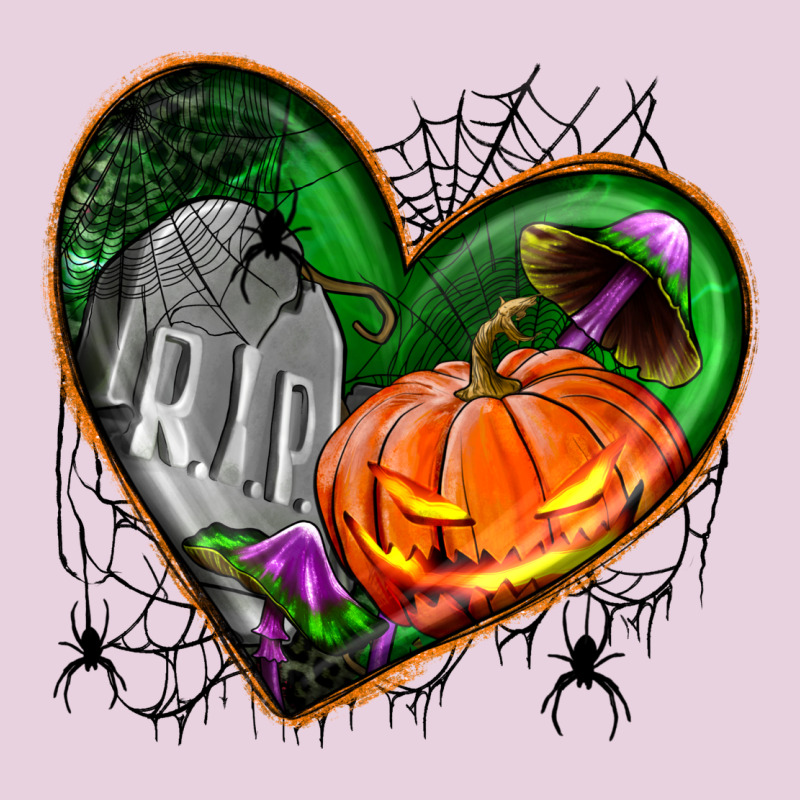 Halloween Heart With Pumpkin Ladies Tee by BundleAndBundleShop | Teevron