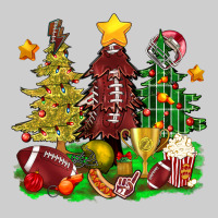Christmas With American Football Trees Bbs Premium Tee | Teevron