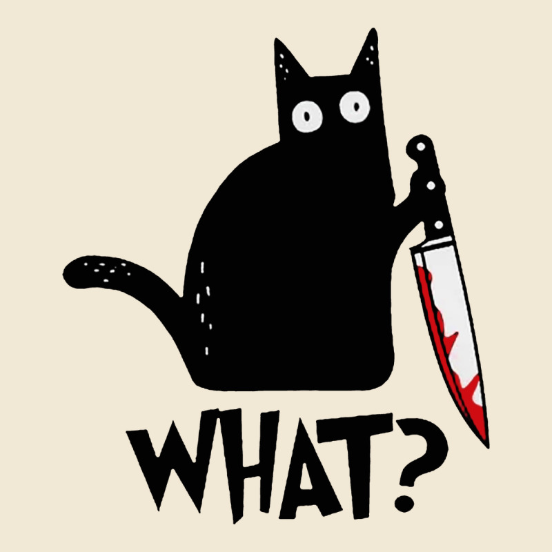 Halloween Cat With Knife What Premium Tee by linhVisuals | Teevron
