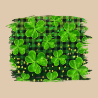 St Patrick's Day Shamrock And Plaid Distressed Background Heavyweight Sweatshirt | Teevron