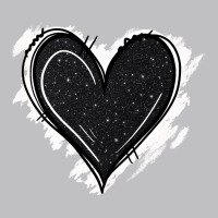 Black Glitter Heart Classic Tee | Teevron