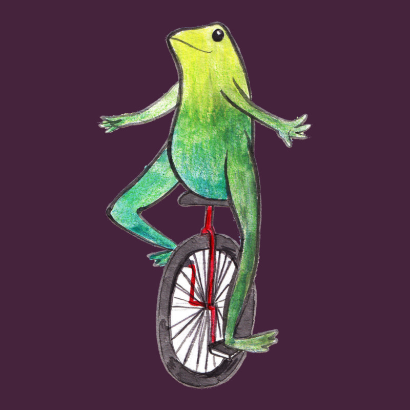 Dat Boi Watercolor Unicycle Frog Premium Tee by linhVisuals | Teevron