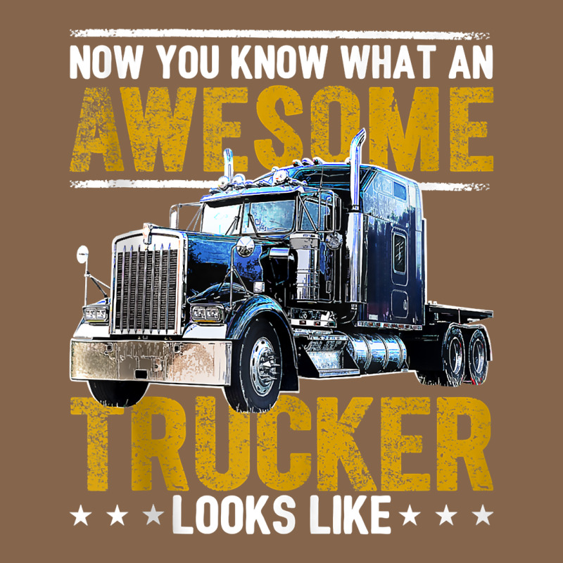 Awesome Trucker Big Rig Semi Trailer Truck Driver Gift Men Tank Top Premium Tee by linhVisuals | Teevron