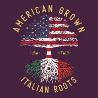 American Grown Italian Roots Italy Flag Vintage Tree Premium Tee | Teevron