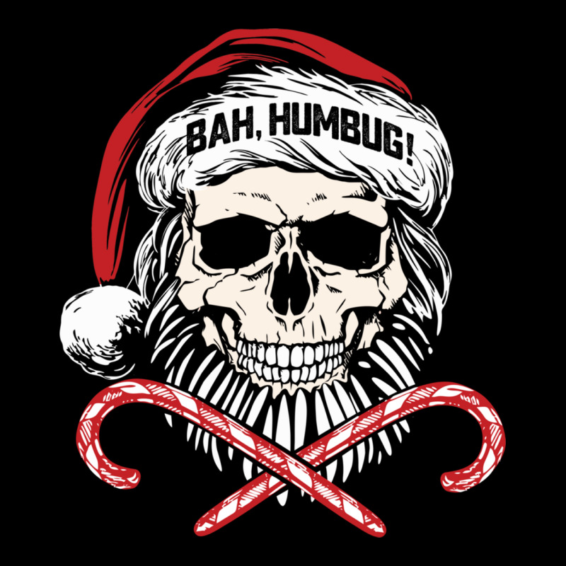 Bah Humbug Skull Santa Hat Christmas Funny Quote Premium Tee by linhVisuals | Teevron