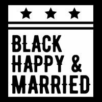 Black Happy & Married Funny Wedding Gifts Premium Tee | Teevron