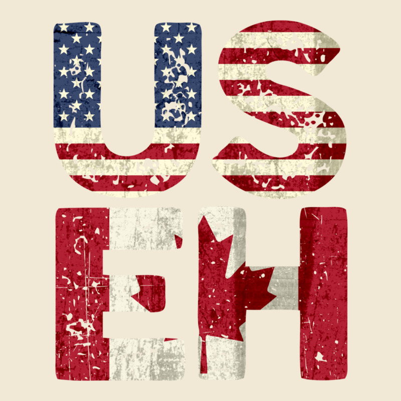 Canada Us Eh American Canadian Flag Vintage America Colors Patriotic G Premium Tee by linhVisuals | Teevron
