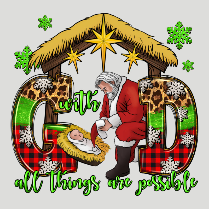 With God All Things Are Possible Santa Baby Jesus Zipper Hoodie by Jasminsmagicworld | Teevron