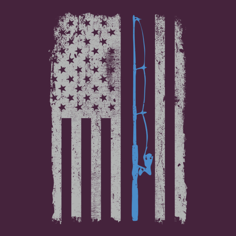 Fishing American Flag Vintage Fishing Rod Patriotic 4ht Of July Gift F Premium Tee by linhVisuals | Teevron