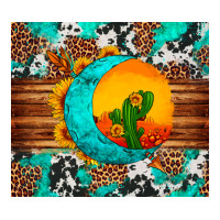 sunflower desert cactus turquoise crescent | Teevron