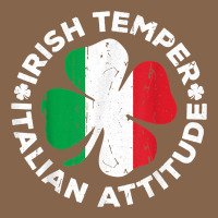 Irish Temper Italian Attitude T Shirt St Patrick's Day T Shirt Premium Tee | Teevron