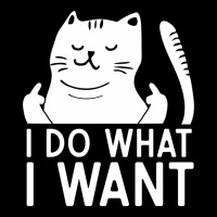 I Do What I Want Cat Giving A Finger Funny Middle Finger Rude Graphic Premium Tee | Teevron