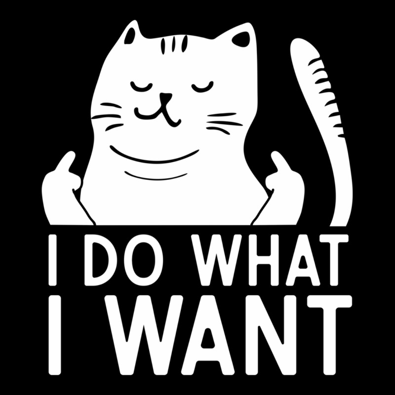 I Do What I Want Cat Giving A Finger Funny Middle Finger Rude Graphic Premium Tee by linhVisuals | Teevron