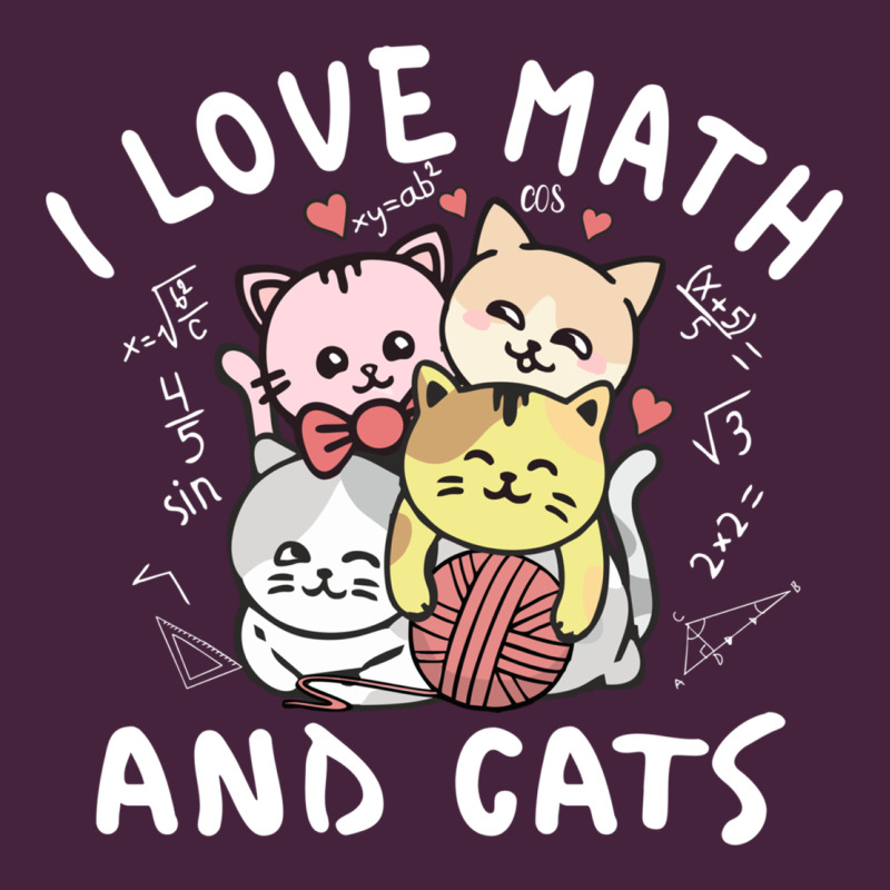 I Love Math And Cats Mountain Heart Mathematics Lover Gifts Cute And F Premium Tee by linhVisuals | Teevron