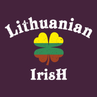 Lucky Lithuanian Irish Flag Shamrock Leaf St Patricks Day Premium Tee | Teevron