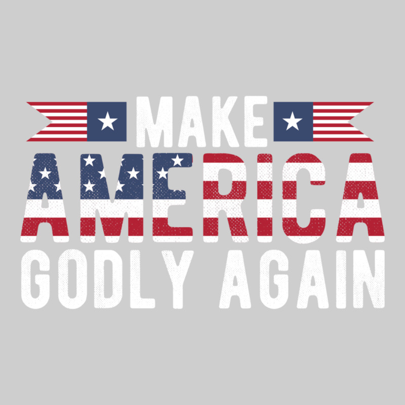 Make America Godly Again American Flag Letters Christian Quote Premium Tee by linhVisuals | Teevron
