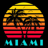 Miami 80s Sunset Premium Tee | Teevron