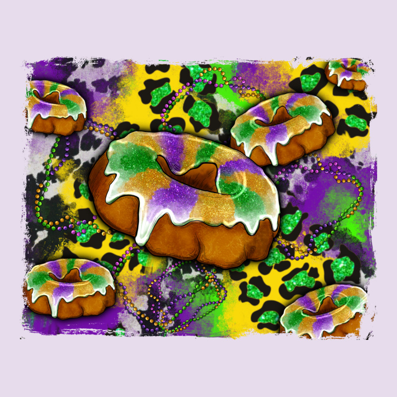 Mardi Gras Cake Glitterleopard And Cowhide Background Premium Hoodie by Artiststas | Teevron