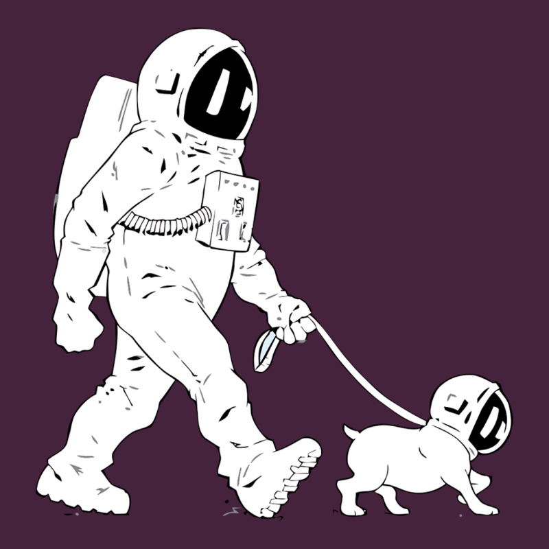Walking The Dog Astronaut Premium Tee by linhVisuals | Teevron