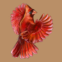 Flying Northern Cardinal Bird Vintage Hoodie | Teevron