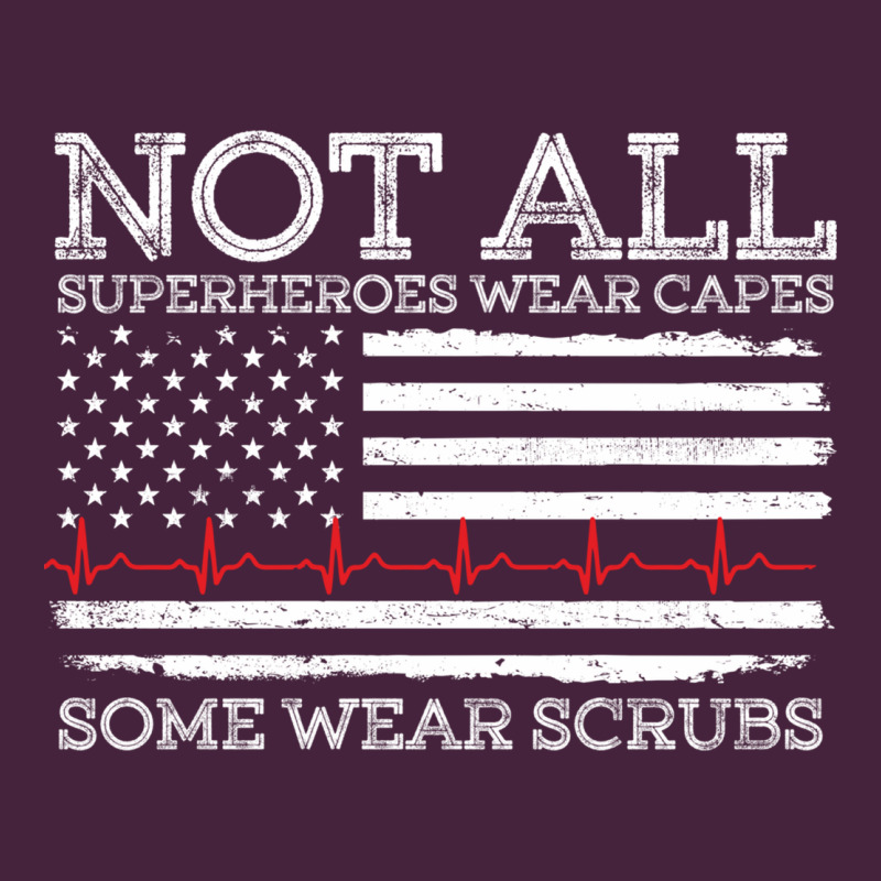 Nurses Not All Superheroes Wear Caps Some Wear Scrubs Nurse Supportive Premium Tee by linhVisuals | Teevron