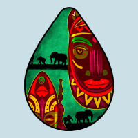African Masks Teardrop  3 Ladies Tee | Teevron