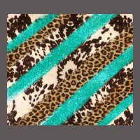 Turquoise Glitter Leopard And Cowhide Premium Hoodie | Teevron
