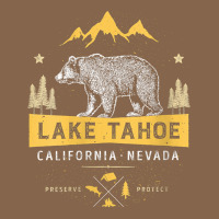 Womens Lake Tahoe National Park California Nevada Vintage Bear Men V N Premium Tee | Teevron