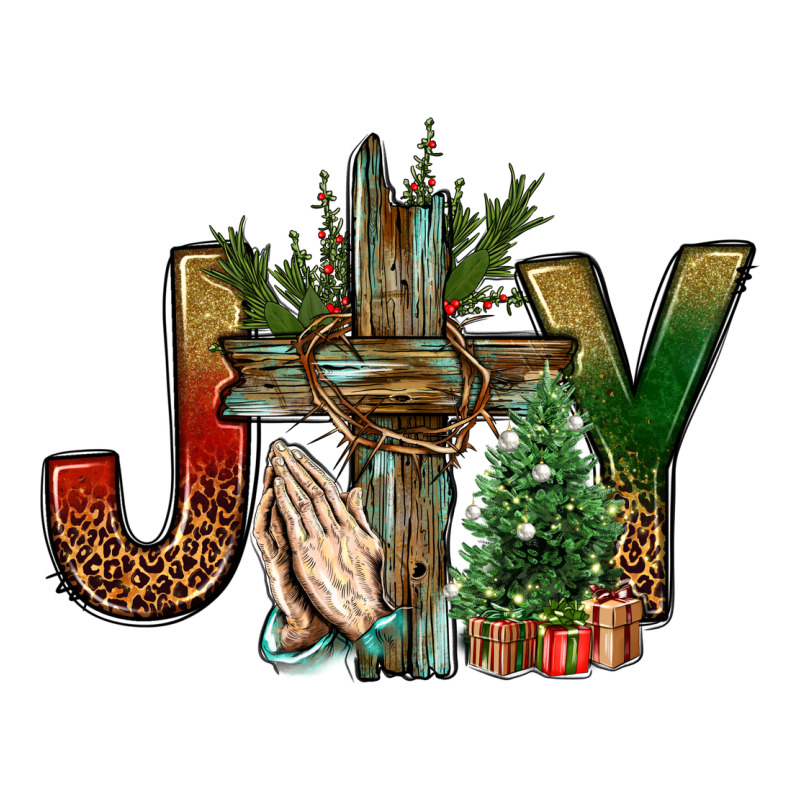 Joy Christmas With Cross Bbs Premium Tee by BundleAndBundleShop | Teevron