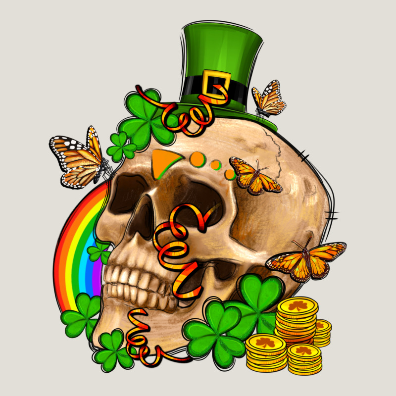 St. Patrick's Boho Skull Heavy Core Tee by OliviaCreatesArt | Teevron