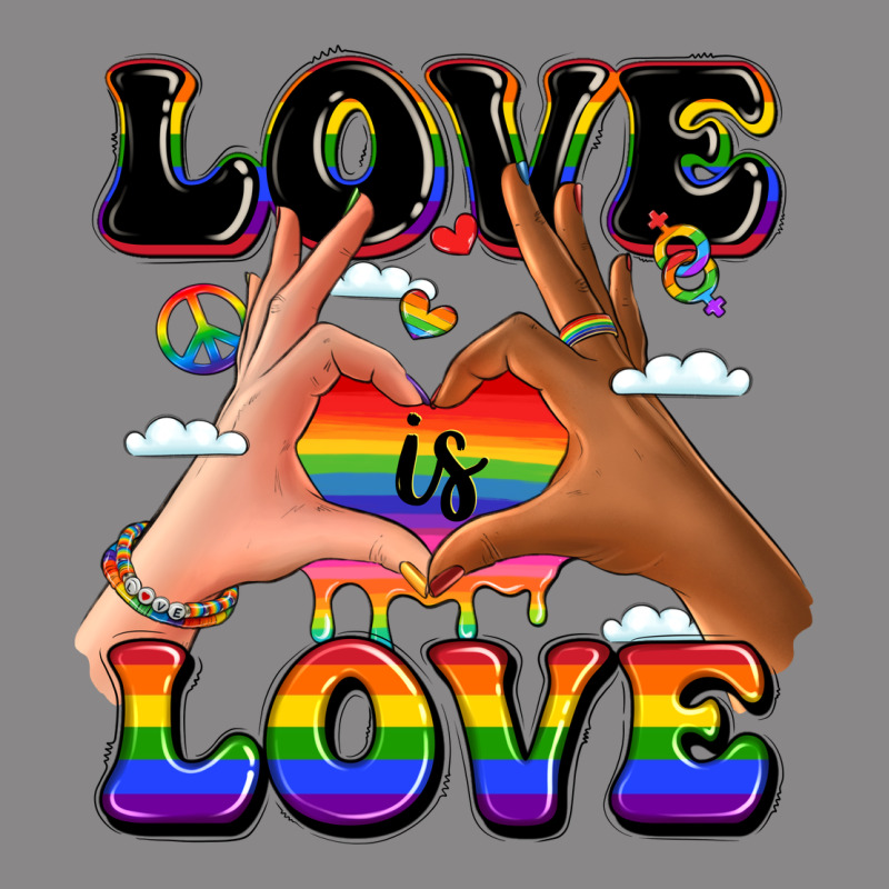 Love Is Love Lgbtq Pride Hands Vintage Tee by LillyAllenDesigns | Teevron