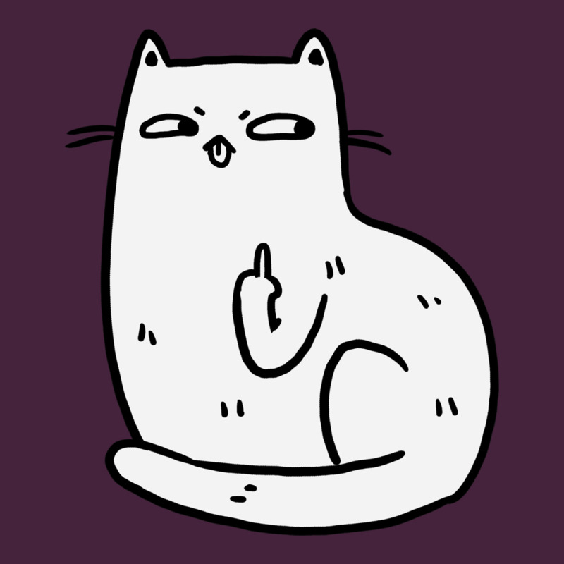 Cat Giving The Finger Premium Tee by linhVisuals | Teevron