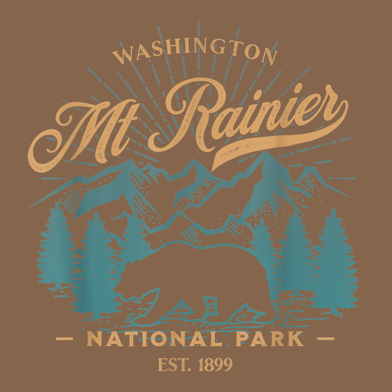 Mount Rainier National Park Washington Usa Vacation Hiking Premium Tee by linhVisuals | Teevron