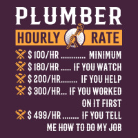 Funny Plumber Gifts   Plumber Hourly Rate Hoodie Premium Tee | Teevron
