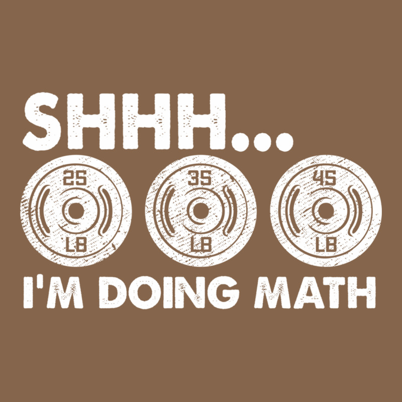 Shhh I'm Doing Math Gym Funny Bodybuilding Weightlifting Humor Quote Premium Tee by linhVisuals | Teevron