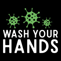 Wash Your Hands Green Germs Graphic Premium Tee | Teevron