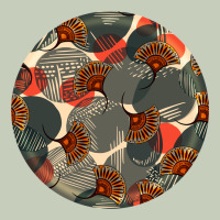 African Fabric Pattern Round Earrings 5 Ladies Tee | Teevron