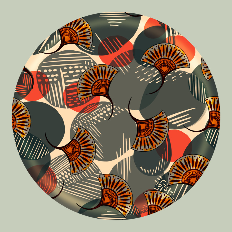 African Fabric Pattern Round Earrings 5 Ladies Tee by BundleAndBundleShop | Teevron