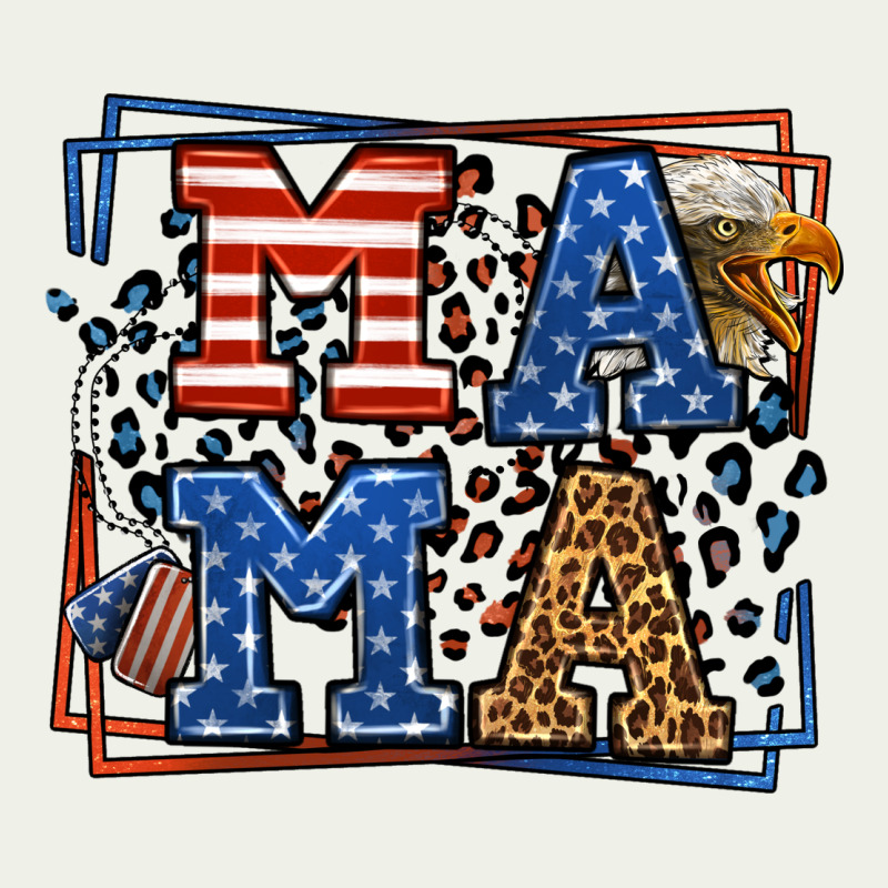 Army Veteran Mama Leopard Frame 4th Of July Urban Heavy Tee by LillyAllenDesigns | Teevron