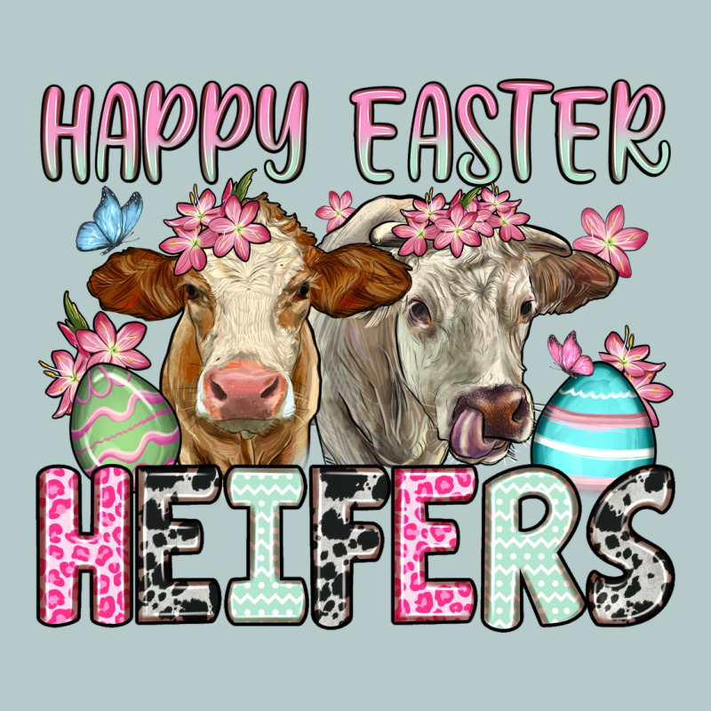 Happy Easter Heifers Heavy Core Tee by OliviaCreatesArt | Teevron