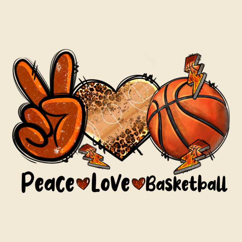 Peace Love Basketball Premium Tee by FaDigitalArtStudio | Teevron