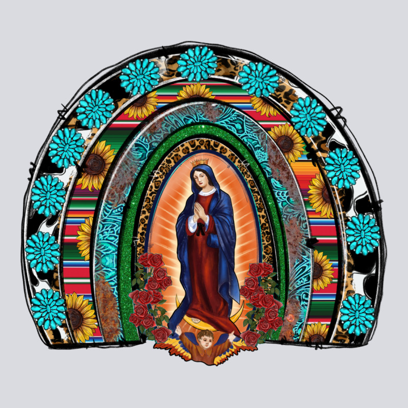 Lady Of Guadalupe Rainbow Zipper Hoodie by RanaPortraitStore | Teevron