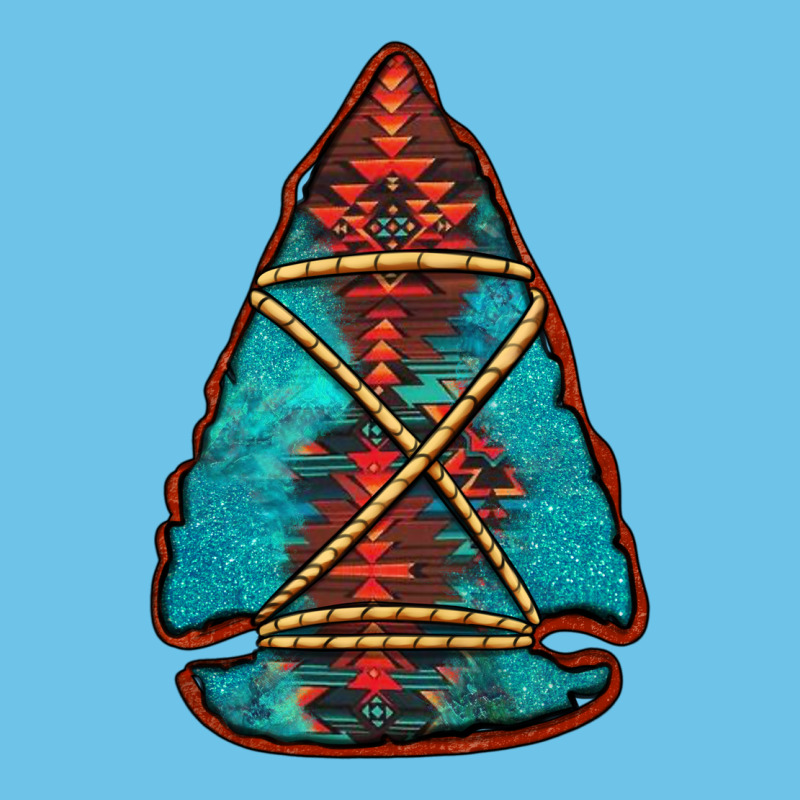 Turquoise Glitter Aztec Arrowhead Premium Sweatshirt by Jasminsmagicworld | Teevron