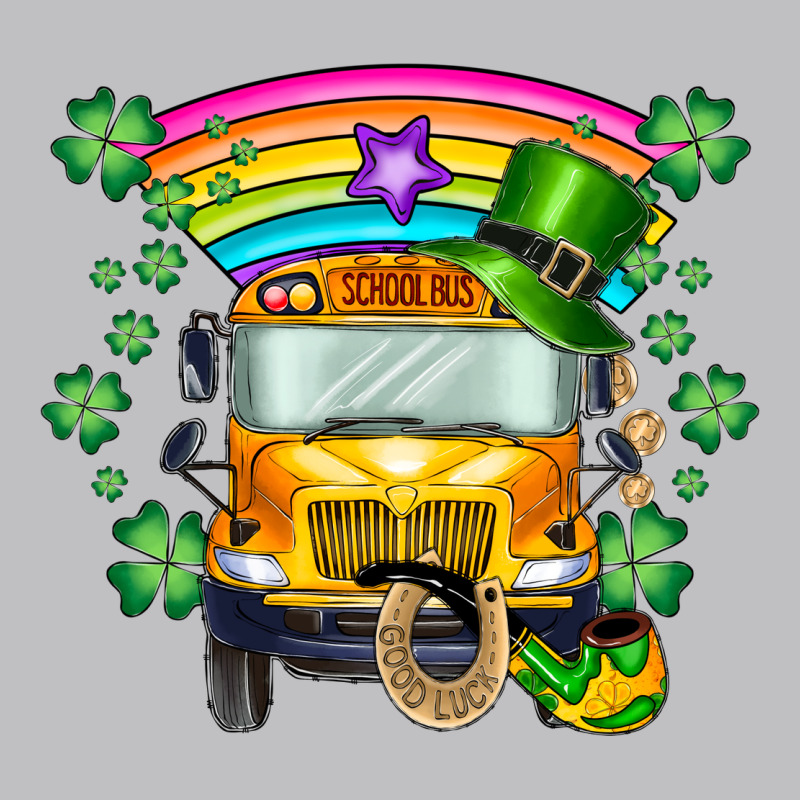 St. Patricks Day School Bus Long Sleeve Tee by SublimationCraftShop | Teevron