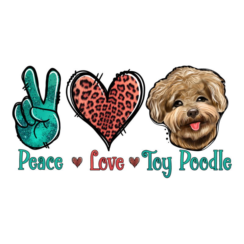 Peace Love Toy Poodle Premium Hoodie by Jasminsmagicworld | Teevron