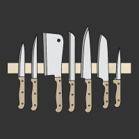 chef kitchen knives on knife holder strip bar | Teevron