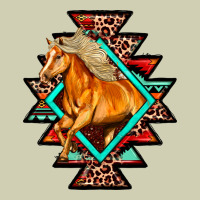 Aztec Symbol White Horse Heavy Core Tee | Teevron