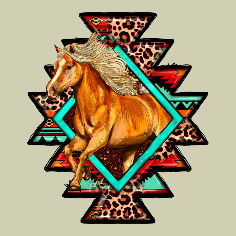 Aztec Symbol White Horse Heavy Core Tee by FaDigitalArtStudio | Teevron