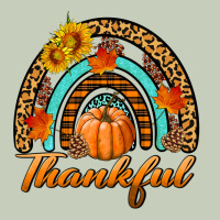 Thankful Pumpkin Rainbow Ladies Tee | Teevron