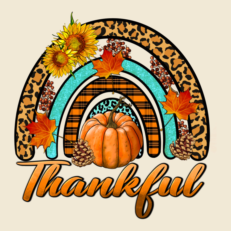 Thankful Pumpkin Rainbow Ladies Tee by BundleAndBundleShop | Teevron